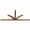 Ekena Millwork Richland Timber Gable Bracket, Western Red Cedar, 96"W x 44"H x 3 1/2"D x 3 1/2"F, 11/12 Pitch GBW096X44X0404RIC00SWR - alternate 4